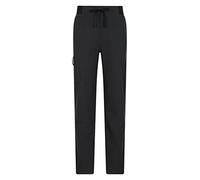 Mountain Warehouse Adventure Water Resistant Womens Trousers - Windproof Ladies Bottoms with Elastic Waistband & Lots of Pockets - Spring Summer, Walking, Outdoors & Trekking Black Women's Size 8