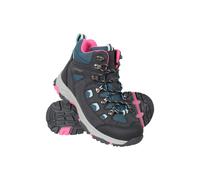 Mountain Warehouse Adventurer Kids Waterproof Boots - IsoDry Footwear with Synthetic Upper, Heel & toe bumpers - For Spring Summer, Hiking, Trekking, Outdoors & Walking Navy Junior Shoe Size 4