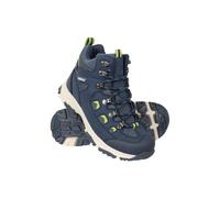 Mountain Warehouse Adventurer Kids Waterproof Boots - IsoDry Footwear with Synthetic Upper, Heel & toe bumpers - For Spring Summer, Hiking, Outdoors & Walking Blue Junior Shoe Size 4