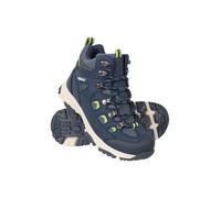 Mountain Warehouse Adventurer Kids Waterproof Boots - IsoDry Footwear with Synthetic Upper, Heel & toe bumpers - For Spring Summer, Hiking, Outdoors & Walking Blue Junior Shoe Size 1