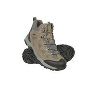 Mountain Warehouse 'Adventurer' Mens IsoDry Boots Cushioned Footbed Breathable Waterproof Hiking Shoes Khaki - Size UK 11