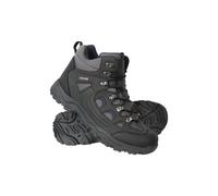 Mountain Warehouse 'Adventurer' Mens IsoDry Boots Cushioned Footbed Breathable Waterproof Hiking Shoes Black - Size UK 9.5