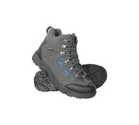 Mountain Warehouse Adventurer Mens Waterproof Boots - IsoDry Shoes with Synthetic Upper, Mesh Lining, Deep Lugs & EVA Cushioning - Spring Summer, Hiking & Outdoors Dark Grey Adult Shoe Size 11
