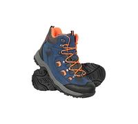 Mountain Warehouse Adventurer Mens Waterproof Boots - IsoDry Shoes with Synthetic Upper, Mesh Lining, Deep Lugs & EVA Cushioning - Spring Summer, Hiking & Outdoors Bright Blue Adult Shoe Size 9
