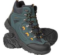Mountain Warehouse Adventurer Mens Waterproof Boots - IsoDry Shoes with Synthetic Upper, Mesh Lining, Deep Lugs & EVA Cushioning - Spring Summer, Hiking & Outdoors Blue Adult Shoe Size 11