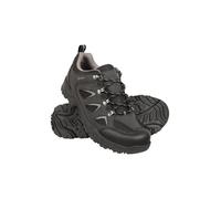 Mountain Warehouse Adventurer Mens Waterproof Walking Shoes - Synthetic & Mesh Upper Sneakers with Cushioned Footbed, Heel & Toe Bumpers - Walking, Hiking & Outdoors Black Adult Shoe Size 12