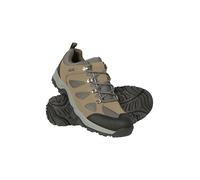 Mountain Warehouse Adventurer Mens Waterproof Walking Shoes - Synthetic & Mesh Upper Sneakers with Cushioned Footbed, Heel & Toe Bumpers - Walking, Hiking & Outdoors Khaki Adult Shoe Size 12