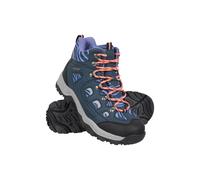 Mountain Warehouse Adventurer Womens Printed Waterproof Boots - Synthetic Upper, Mesh Lined with Heel & Toe Bumpers - Best for Spring Summer, Hiking & Outdoors Navy (Printed) Adult Shoe Size 7