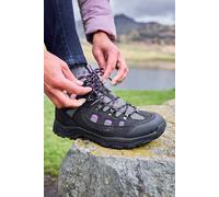 Mountain Warehouse Adventurer Womens Boots - Waterproof Rain Boots, Synthetic & Textile Walking Shoes - for Spring Summer, Hiking & Trekking Black Adult Shoe Size 5
