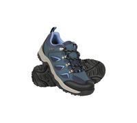Mountain Warehouse Adventurer Womens Waterproof Walking Shoes - Synthetic & Mesh Upper Shoes with Cushioned Footbed & Deep Lugs - Autumn Winter, Hiking & Outdoors Navy Adult Shoe Size 5