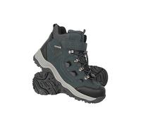 Mountain Warehouse Adventurer Womens Adaptive Waterproof Boots - IsoDry Shoes with Touch Strap Fastening - Spring Summer, Hiking, Trekking, Outdoors & Walking Black Adult Shoe Size 6