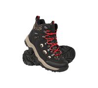 Mountain Warehouse Adventurer Womens Printed Waterproof Boots - Synthetic Upper, Mesh Lined with Heel & Toe Bumpers - Best for Spring Summer, Hiking & Outdoors Black (Printed) Adult Shoe Size 7