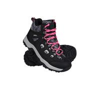 Mountain Warehouse Adventurer Womens Printed Waterproof Boots - Synthetic Upper, Mesh Lined with Heel & Toe Bumpers - Best for Spring Summer, Hiking & Outdoors Bright Pink (Printed) Adult Shoe Size 6