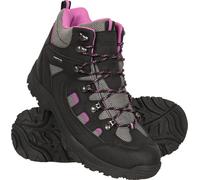 Mountain Warehouse Adventurer Womens Boots - Waterproof Rain Boots, Synthetic & Textile Walking Shoes - For Spring Summer, Hiking & Trekking Black Adult Shoe Size 4.5
