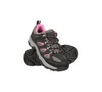 Mountain Warehouse Adventurer Womens Waterproof Walking Shoes - Synthetic & Mesh Upper Shoes with Cushioned Footbed & Deep Lugs - Autumn Winter, Hiking & Outdoors Black Adult Shoe Size 4
