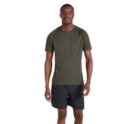 Mountain Warehouse Aero II Mens Short Sleeve Top - T-Shirt, Lightweight Tee Shirt, Breathable Top - for Spring Summer, Gym, Sports, Outdoor Dark Khaki XS