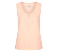 Mountain Warehouse Agra Slub Womens Vest - Lightweight Ladies Tank Top, Breathable Cami, Easy Care Tee Shirt - for Holidays, Travelling, Picnics, Walking Light Pink Women's Size 14