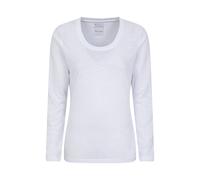 Mountain Warehouse Agra Women's Long Sleeve Slub Tee Lightweight Quick Dry Top