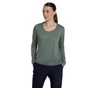 Mountain Warehouse Agra Womens Long-Sleeve Slub Top - Moisture Wicking, Breathable & Quick Drying Lightweight Ladies Tee Shirt - Spring Summer Holiday & Outdoors Khaki Women's Size 12