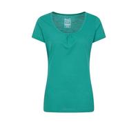 Mountain Warehouse Agra Womens T-Shirt - Lightweight Ladies Shirt, Quick Dry, Breathable Tee, Sweat Wicking Tee Shirt - for Spring Summer & Outdoors Teal Women's Size 8