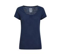 Mountain Warehouse Agra Womens T-Shirt - Lightweight Ladies Shirt, Quick Dry, Breathable Tee, Sweat Wicking Tee Shirt - for Spring Summer & Outdoors Navy Women's Size 10