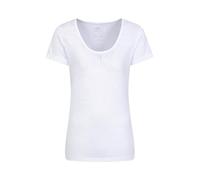 Mountain Warehouse Agra Womens T-Shirt - Lightweight Ladies Shirt, Quick Dry, Breathable Tee, Sweat Wicking Tee Shirt - for Spring Summer & Outdoors White Women's Size 18