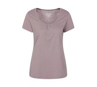 Mountain Warehouse Agra Womens T-Shirt - Lightweight Ladies Shirt, Quick Dry, Breathable Tee, Sweat Wicking Tee Shirt - for Spring Summer & Outdoors Light Pink Women's Size 18