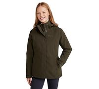 Mountain Warehouse Alaskan Womens 3 in 1 Short Jacket - IsoDry, Waterproof 10,000Mm & Breathable Coat with Taped Seams - Best for Autumn Winter, Outdoors & Wet Weather Khaki Women's Size 12