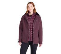 Mountain Warehouse Alaskan Womens 3 in 1 Short Jacket | Ladies Waterproof & Adjustable Raincoat with Hood, Detachable Inner Coat & Taped Seams for Comfort, For Wet Weather & Winter