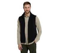 Mountain Warehouse Alder Mens Gilet - Lightweight Body Warmer, Comfortable Gilet Vest, Quick Drying Fleece, Zip Up Spring Summer Coat - Perfect Choice for Layering Jet Black XS