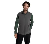 Mountain Warehouse Alder Mens Gilet - Lightweight Body Warmer, Comfortable Gilet Vest, Quick Drying Fleece, Zip Up Spring Summer Coat - Perfect Choice for Layering Dark Grey 3XL