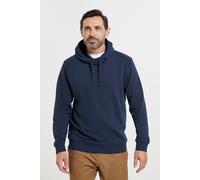 Mountain Warehouse Alder Mens High Neck Hoodie - Adjustable Hood, Elasticated Cuffs & Hem, Sweatshirt - Best for Autumn Winter, Holiday, Walking, Hiking & Outdoors Navy XXS