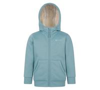 Mountain Warehouse Alpine II Kids Full-Zip Hoodie - Warm & Cozy Top with Sherpa Lining, For Boys & Girls - Best for Autumn, Winter, Outdoors, Walking, Hiking Teal Kids Size 7-8 Years