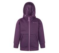 Mountain Warehouse Alpine II Kids Full-Zip Hoodie - Warm & Cozy Top with Sherpa Lining, For Boys & Girls - Best for Autumn, Winter, Outdoors, Walking, Hiking Purple Teen Size 13 Years