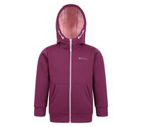Mountain Warehouse Alpine II Kids Zip Up Hoodie Sherpa Lined Lightweight Jacket