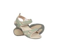 Mountain Warehouse Andros Womens Sandals - Textile Lined Shoes, Hook & Loop Fastening, Phylon Footbed - For Walking, Travelling & Beach Beige Adult Shoe Size 4