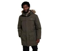 Mountain Warehouse Antarctic Extreme Down Mens Waterproof Jacket - Quick Drying & Breathable Puffer Coat with Adjustable Waist - Ideal for Travelling, Outdoors Dark Khaki 2XL