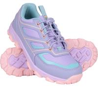 Mountain Warehouse Kids Approach Running Trainers. Indoor & Outdoor Sports Shoes for Boys & Girls. Lightweight, Durable & Breathable - for Spring Summer, Walking & Hiking Lilac Junior Shoe Size 5