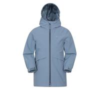 Mountain Warehouse April Kids Long Waterproof Jacket Blue Kids Size 11-12 Years