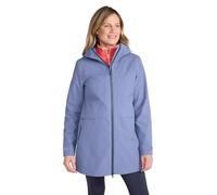 Mountain Warehouse April Womens Long Waterproof Jacket | Lightweight & Comfy Ladies Long Rain Coat with Multi-Pockets, Adjustable Hood & Cuffs for Tailored Fit, For Everyday Wear