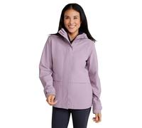 Mountain Warehouse April Womens Waterproof Jacket - Comfortable Ladies Coat with Adjustable Hood & Adjustable Cuffs - Spring Summer Wet Weather, Outdoors & Camping Lilac Women's Size 16