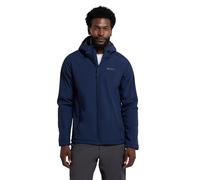 Mountain Warehouse Arctic II Mens Softshell - Lightweight & Water-resistant Rain Jacket with Fleece Lining - Best for Atumn, Winter, Walking, Outdoors, Hiking & Trekking Navy 2XL