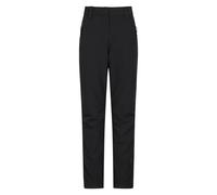 Mountain Warehouse Arctic Thermal Womens Trousers - Fleece Lined Pants, Stretch, Many Pockets, Cosy Ladies Bottoms, Warm - for Walking, Camping, Hiking Black (Short) Women's Size 12