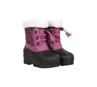 Mountain Warehouse Arctic Junior Adaptive Waterproof Snow Boots - IsoDry & Fleece Lined, Boys & Girls - For Winter Skiing & Sports Dark Purple Kids Shoe Size 8
