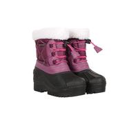 Mountain Warehouse Arctic Junior Adaptive Waterproof Snow Boots - IsoDry & Fleece Lined, Boys & Girls - For Winter Skiing & Sports Dark Purple Kids Shoe Size 8