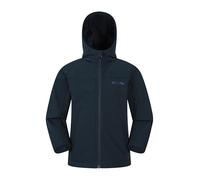 Mountain Warehouse Arctic Kids Borg-Lined Softshell Jacket - Dark Blue