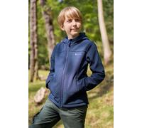 Mountain Warehouse Arctic Kids Borg-Lined Softshell Jacket - Dark Blue