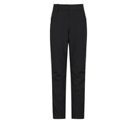 Mountain Warehouse Arctic Thermal Womens Trousers - Fleece Lined Pants, Stretch, Many Pockets, Cosy Ladies Bottoms, Warm - for Walking, Camping, Hiking Black (Short) Women's Size 16