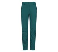 Mountain Warehouse Arctic Thermal Womens Trousers - Fleece Lined Pants, Stretch, Many Pockets, Cosy Ladies Bottoms, Warm - for Walking, Camping, Hiking Dark Green (Short) Women's Size 16