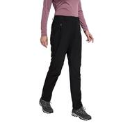 Mountain Warehouse Arctic Thermal Womens Trousers - Fleece Lined Pants, Stretch, Many Pockets, Cosy Ladies Bottoms, Warm - for Walking, Camping, Hiking Black (Short) Women's Size 16